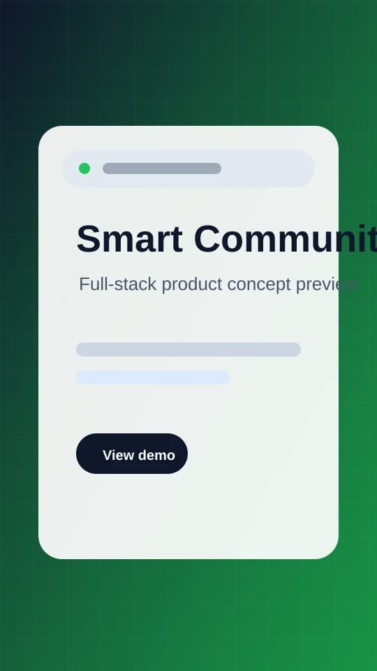 Mobile preview of Smart Community Hub